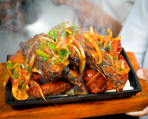 Mixed Grill Platter Served at Gurkha Country Bar & Grill Worcester